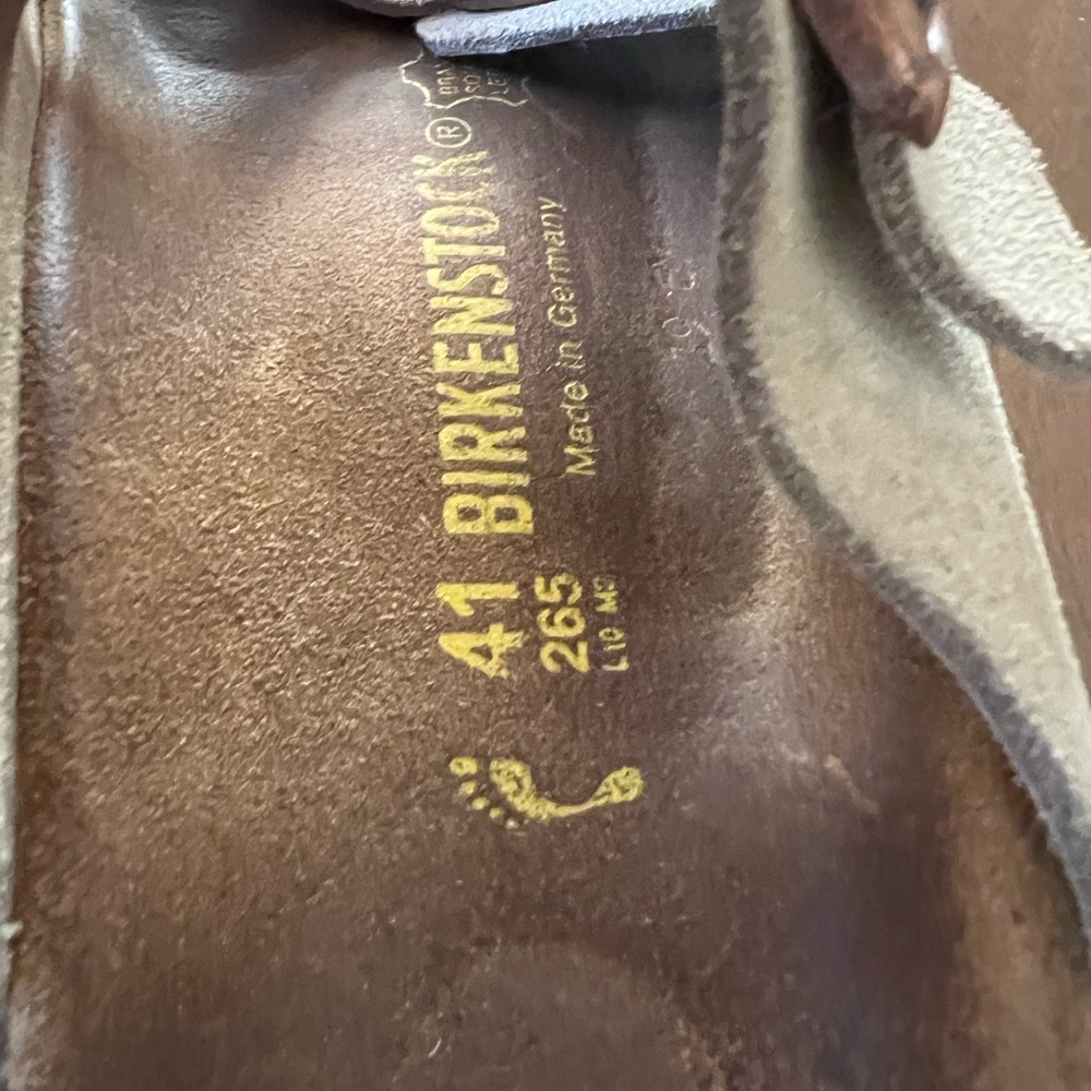 Birkenstock Tan Suede Sandals | Men’s size 8 | Euro 41 - Picture 3 of 4